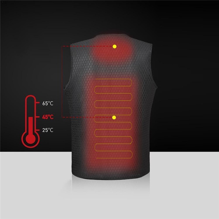 Electric USB Heated Warm Vest Men Women Heating Coat Jacket Clothing - XL-6