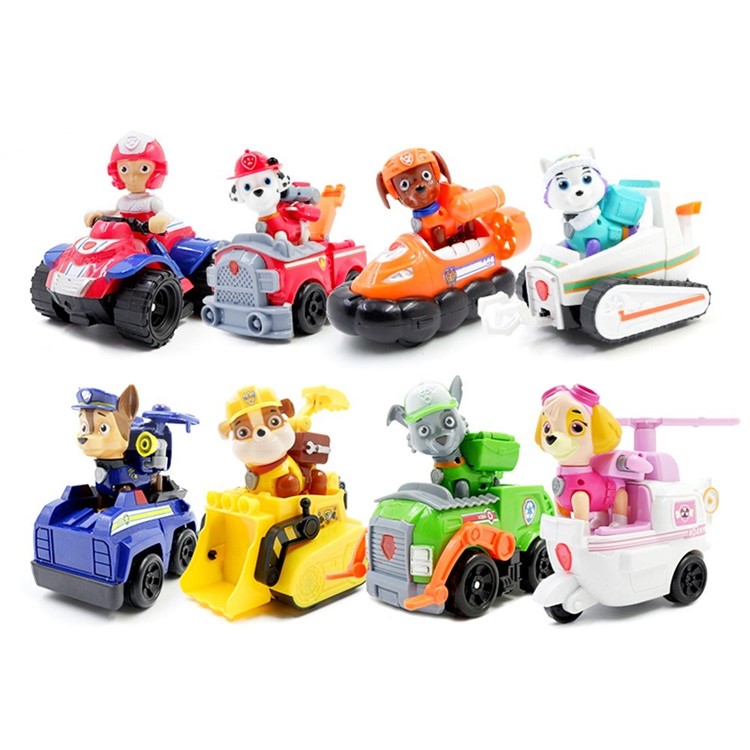 paw patrol characters and their vehicles