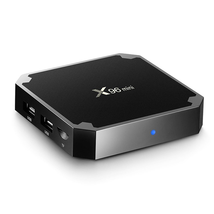 

X96mini Smart Android 7.1.2 TV Box Amlogic S905W Home Theater 1GB / 8GB DLNA WiFi LAN HD Media Player - Black/US Plug