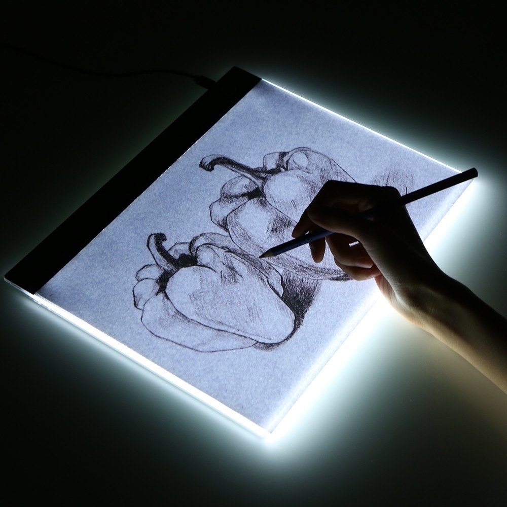 LED -grafik -tablet Schreiben Von Malerei Light Box Tracing Tafel A4 Kopie Tabelle 235x330mm [CE -zertifiziert] - 3-level-verstellbare Helligkeit-11