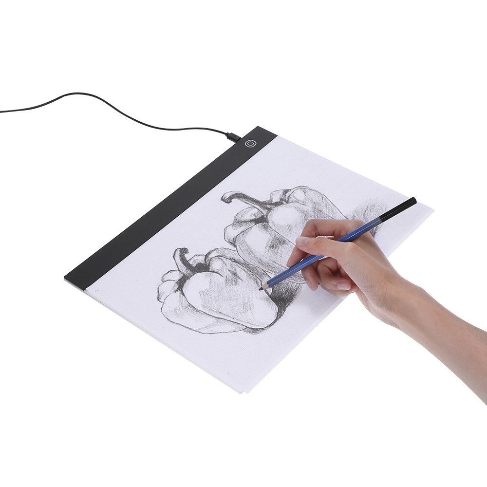 Tablet Grafico a LED Scrittura di Pittura Lampada da Pittura Tracing Board di Disegno A4 Tabella di Copia 235x330mm [CE Certificato] - Luminosità Regolabile a 3 Livelli-7