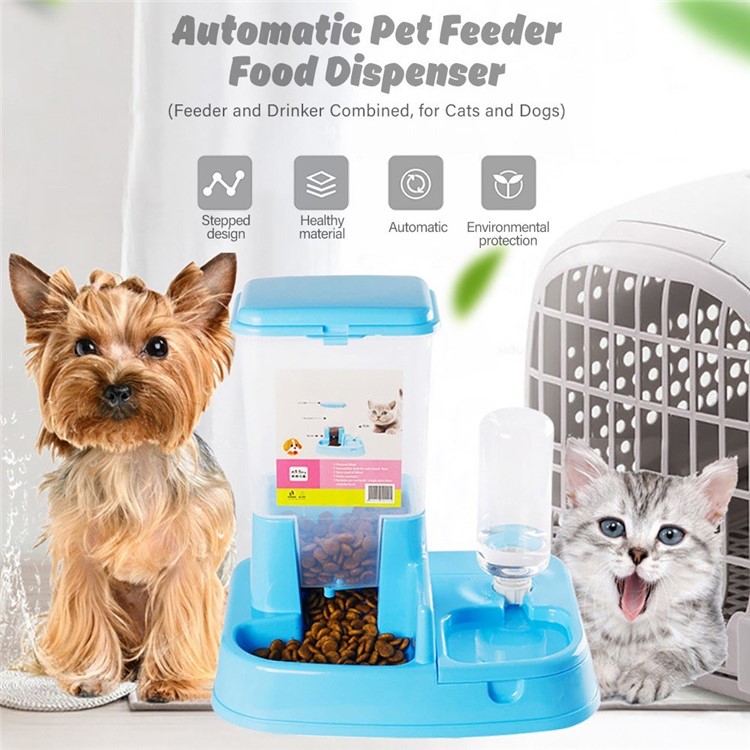 Automatic Pet Water Dispenser Feeder Food Cat Water Fountain 420ml