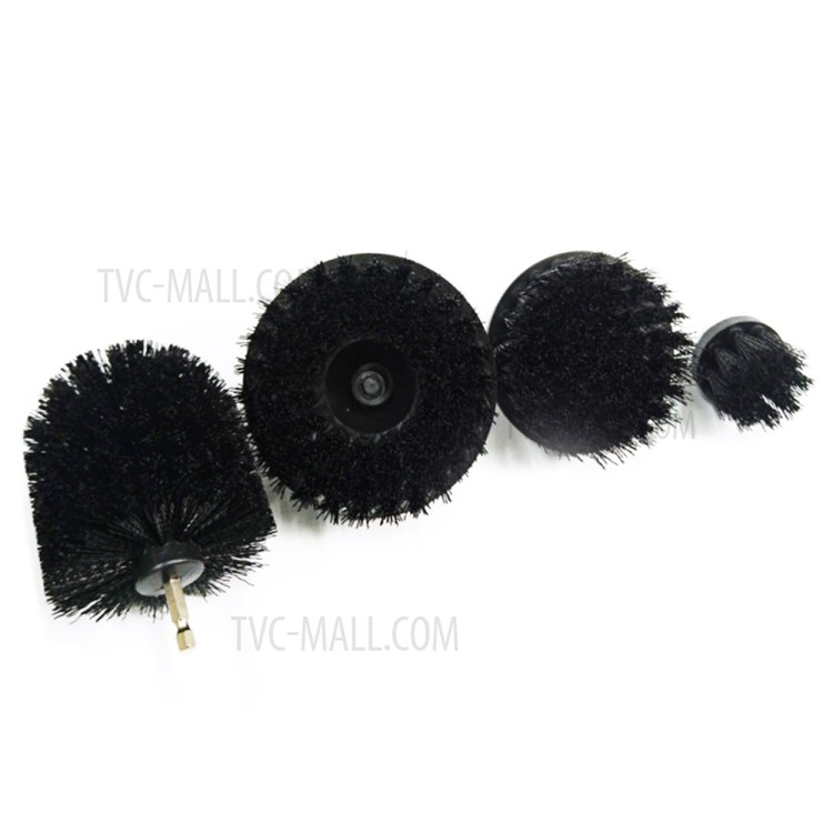 4pcs Power Scrubber Scrubber Cepillo Scrubber Cepillo De Limpieza Para Alfombras De Muebles De Coche