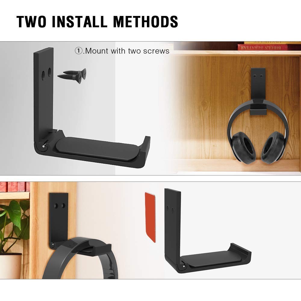 Gancho de Soporte de Auriculares de Auriculares Universales Plegables Para la Oficina de Estudio en Casa-12