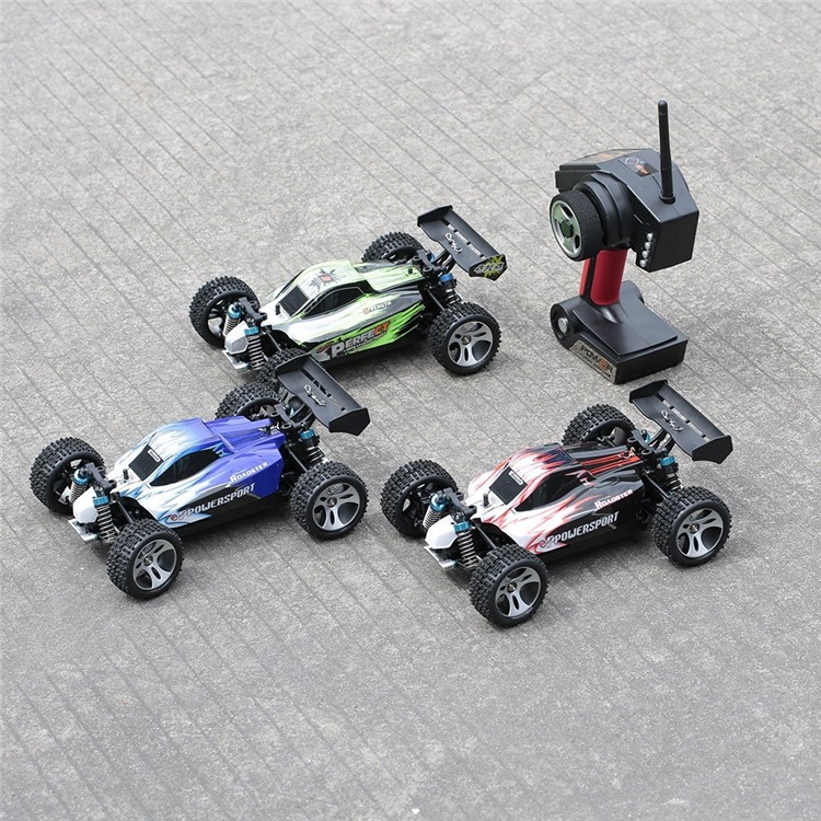 Wltoys A959 1: 18 2,4 Ghz Off Straße RC Car 4WD 45 Km/h Hochgeschwindigkeitsfahrzeug -rennstärke -buggy -auto RTR - Blau