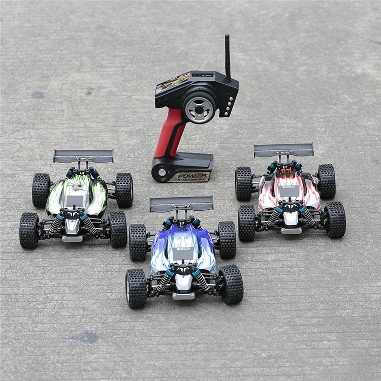 Wltoys A959 1: 18 2,4 Ghz Hors Route RC Car 45 km / h Vector à Grande Vitesse Racgy Car RTR - Bleu