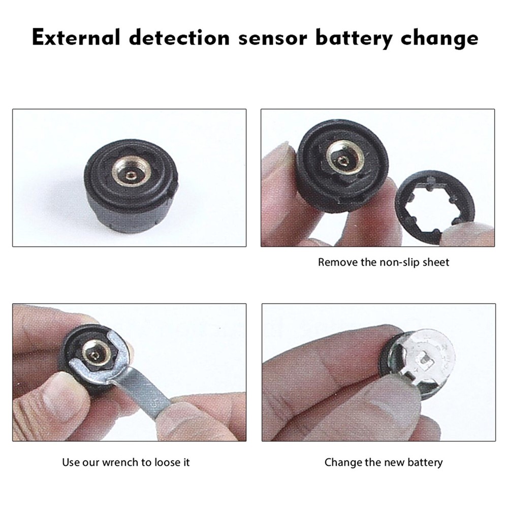 Sistema De Monitoreo De Presión De Neumáticos De Autos Inalámbricos Solar TPMS Con 4 Sensores Externos