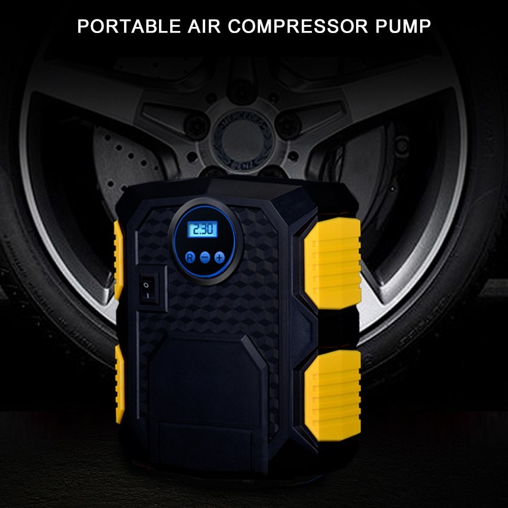 Tragbarer Luftkompressor Digital Display Car Tire Inflator Elektrische Autopumpe Mit Blitzfunktion-8