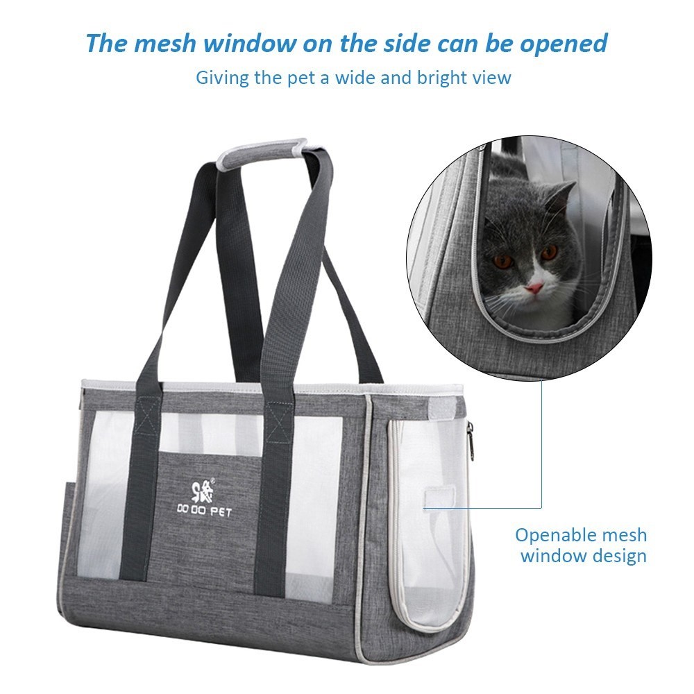 Carrier de Mascotas Dodopet Pet Pet Cat Pet Mascota Bolsa Plegable de Hasta 4 kg Para Viajar Caminando - Tamaño: S