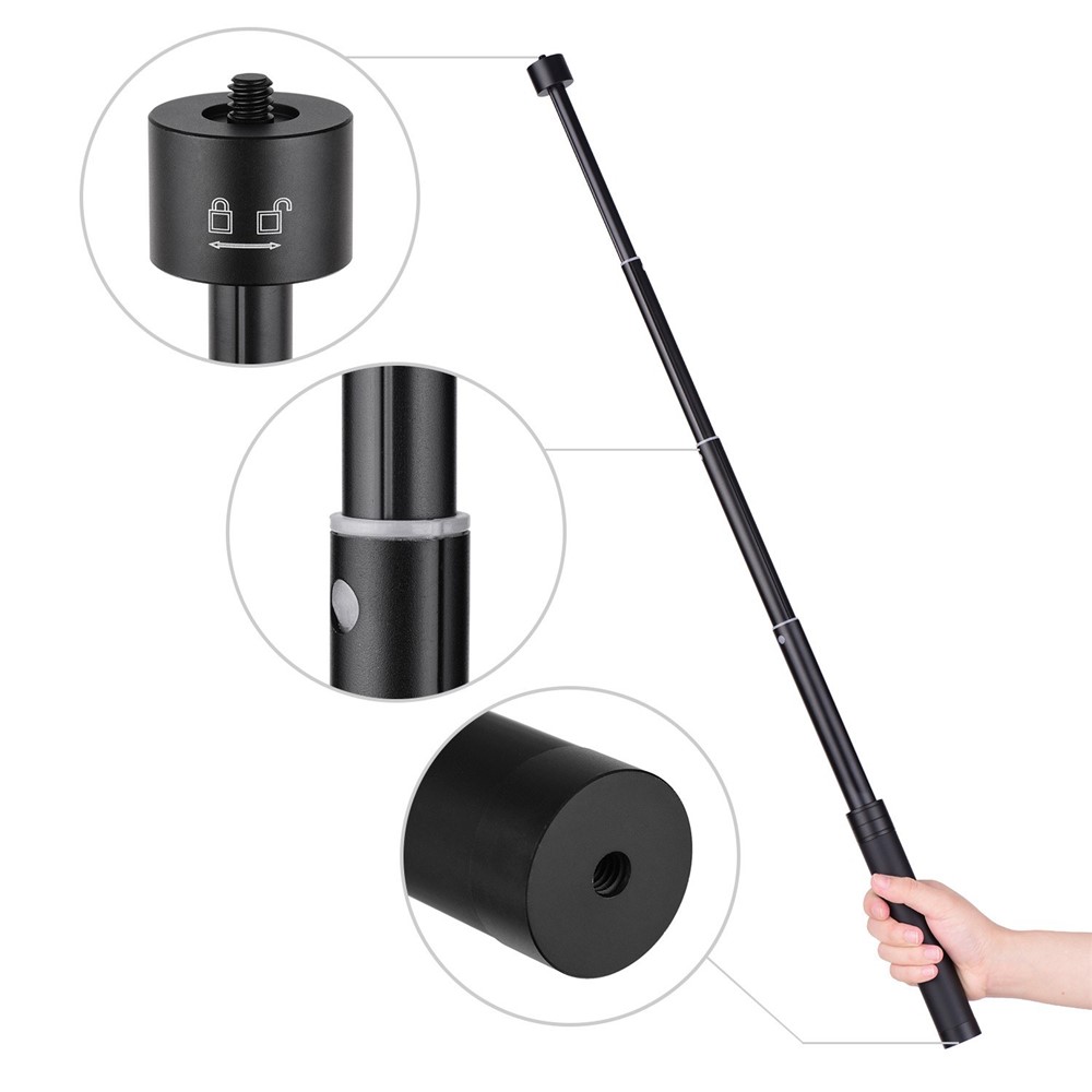 Stabilizzatore Telescopico Asta Di Estensione Max. Palo In Lega Di Alluminio Da 73 Cm Con Vite Da 1/4 Di Pollice E Foro A Vite Per Stabilizzatore Gimbal Zhiyun Feiyu