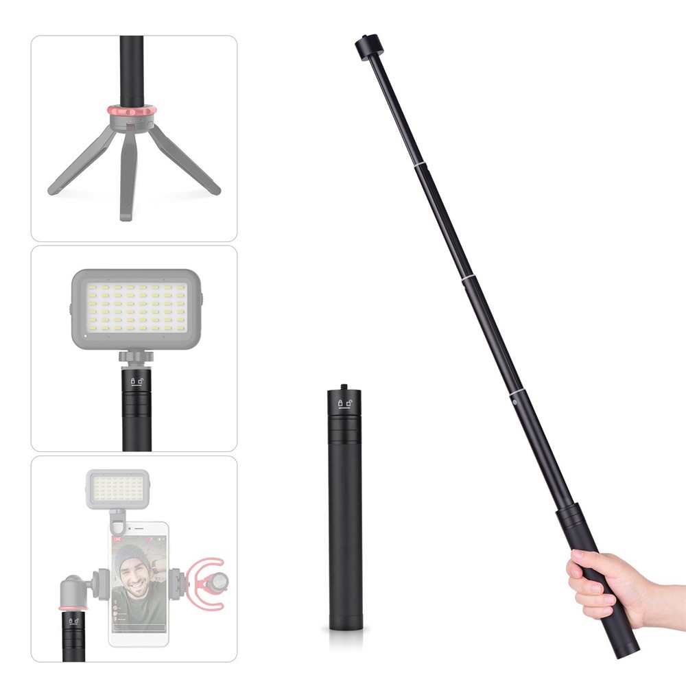 Stabilizzatore Telescopico Asta Di Estensione Max. Palo In Lega Di Alluminio Da 73 Cm Con Vite Da 1/4 Di Pollice E Foro A Vite Per Stabilizzatore Gimbal Zhiyun Feiyu