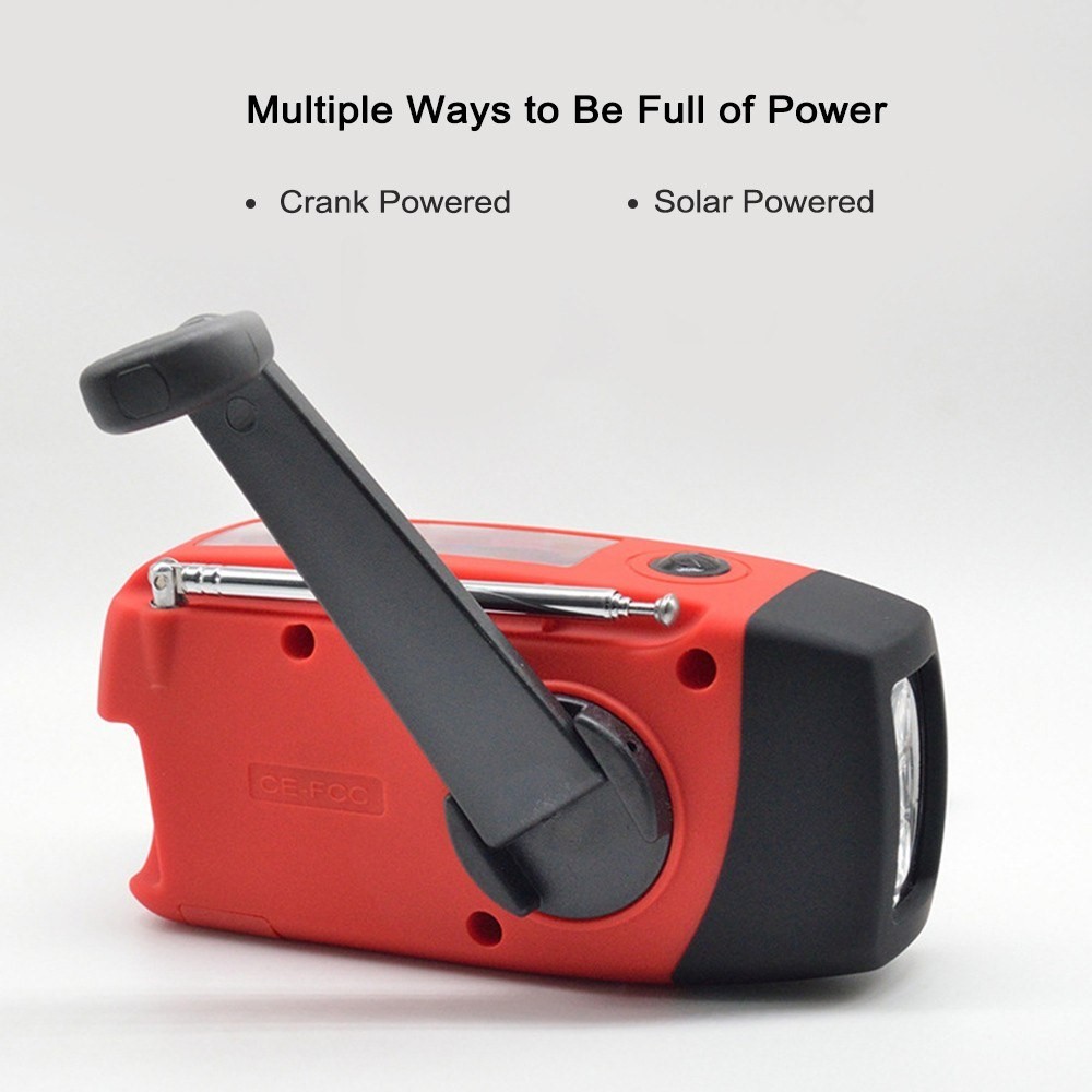 Portatile Solare a Mano. / Fight Fight Thiflight NOAA Meteo Previsioni Radio Con Funzione Power Bank