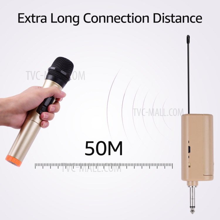 Wholesale Handheld Wireless Microphone UHF Dynamic Mic with Portable