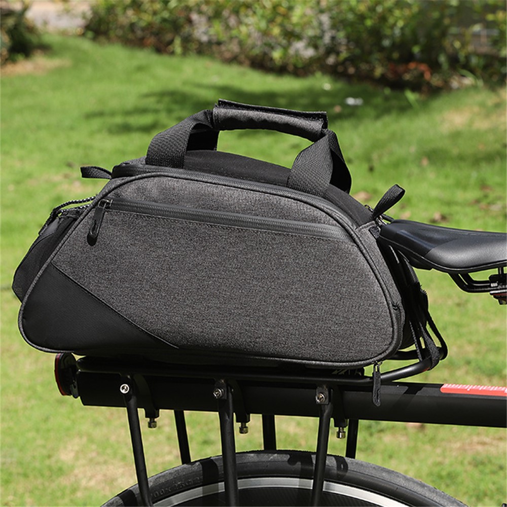 12L Waterproof Bike Rear Seat Bag Expandable MTB Bicycle Rack Trunk Bag-5