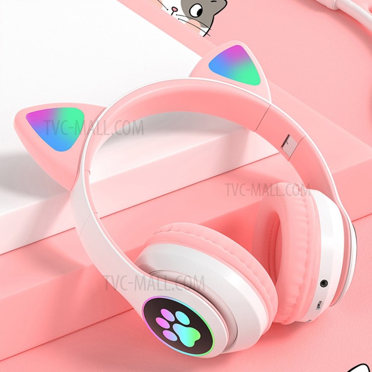 Wholesale STN28 Over Ear Music Headset Glowing Cat Ear Headphones