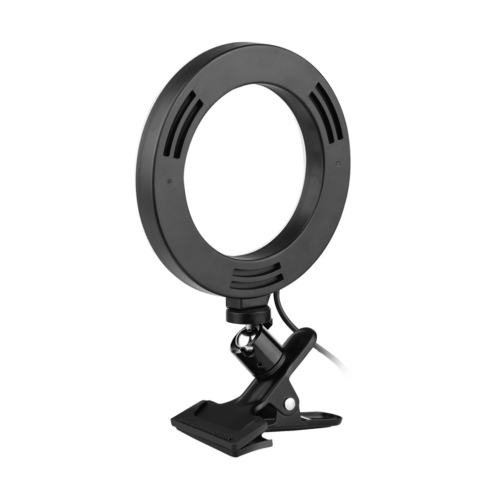 6,3 Pollici 2700K-5500K Selfie Ring Video Light With Flamp Monte Per L'insegnamento Online Registrazione Video di Cottura Dal Vivo