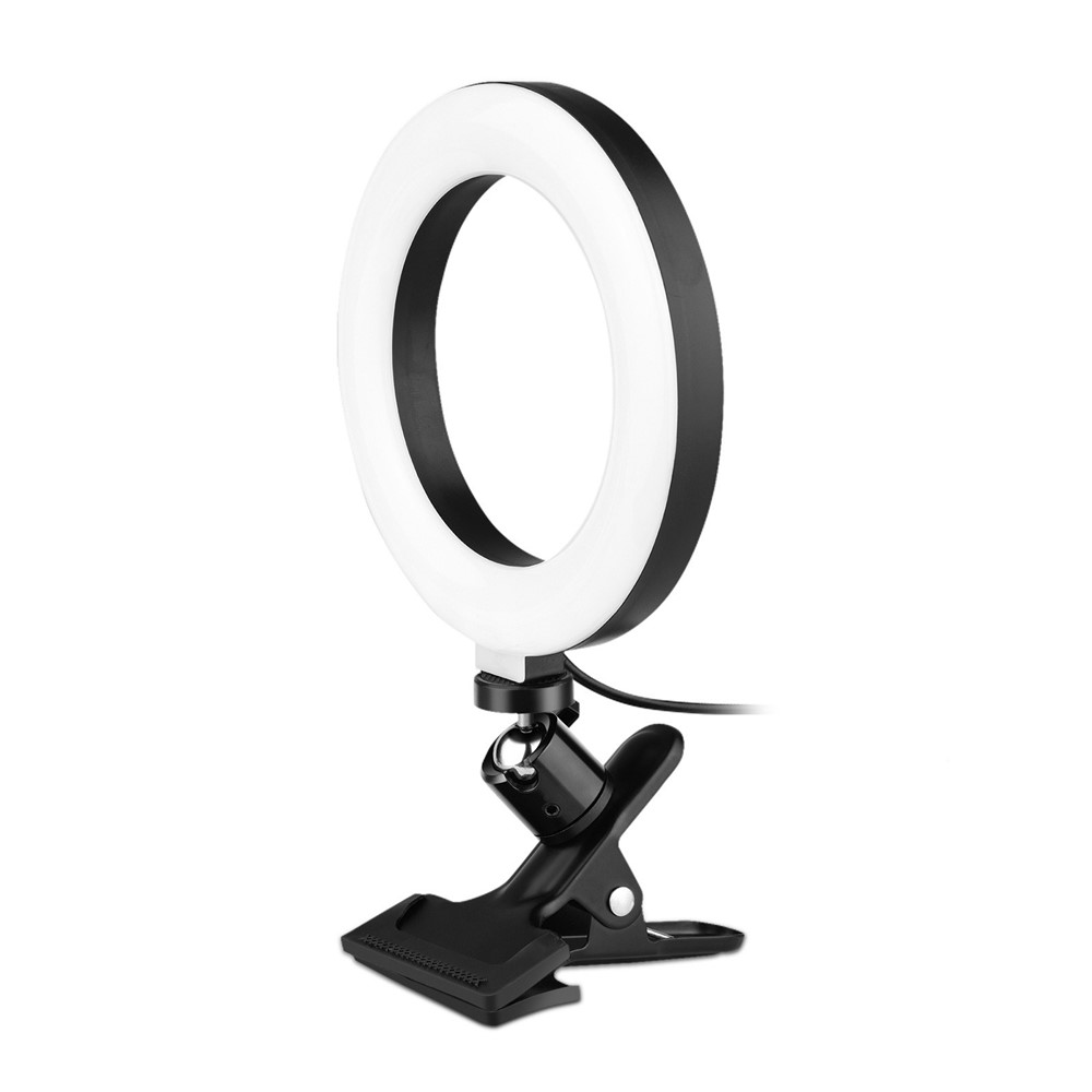 6,3 Zoll 2700K-5500K Selfie Ring Video Light Mit Clamp Mount Für Online-unterrichten Von Make-up-videoaufnahmen Live Dampf