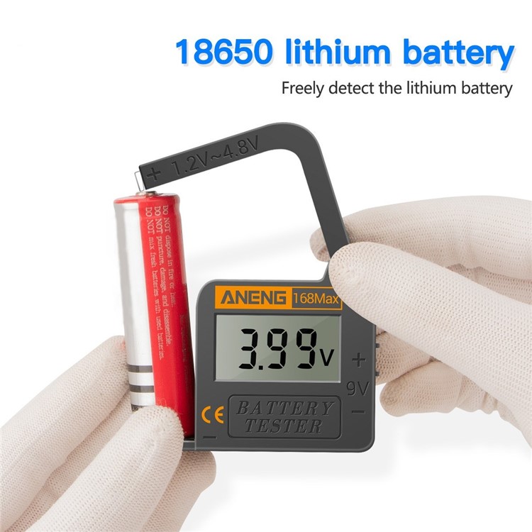 Ang Battery Tester 168MAX Digitalanzeige Tester Batteriespannung Checker Batteriekapazität Testwerkzeug Universal Tester Zur Überprüfung Der AAA AA Button Batterie-20