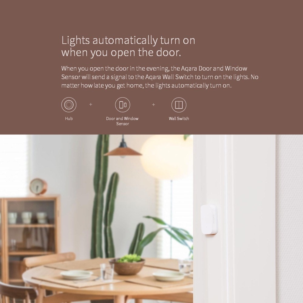 Xiaomi Aqara Puerta Sensor Sensor Home Security System Smart Phone App Control De Aplicación Para Apple Home App