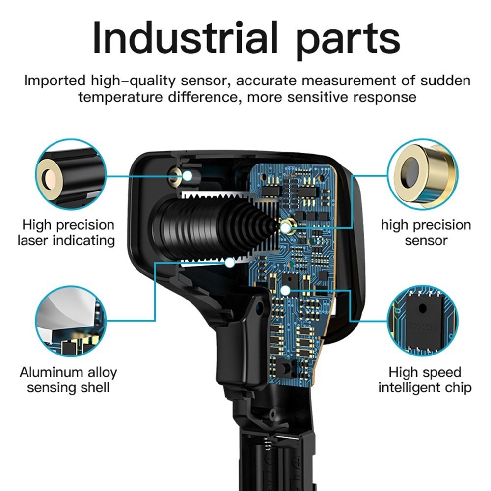 MESTEK IR03A -50 to 400 Degree Handheld Infrared Thermometer Non-Contact Digital Laser Industrial IR Temperature Tester with LCD Display-30