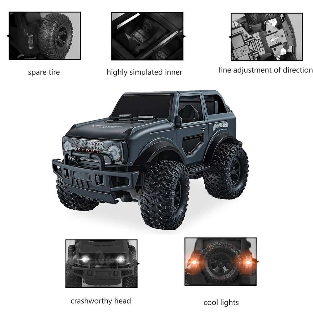 518-01 1/16 RC Car Off-Road Climbing Car 2.4ghz Control Remoto Racing Car Niños Regalo