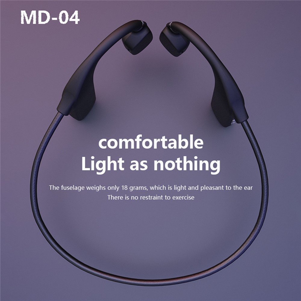 MD04 Bluetooth 5.0 Auriculares De Banda De Cuello Reducción De Ruido A Prueba De Agua Auriculares Auriculares Auriculares-15