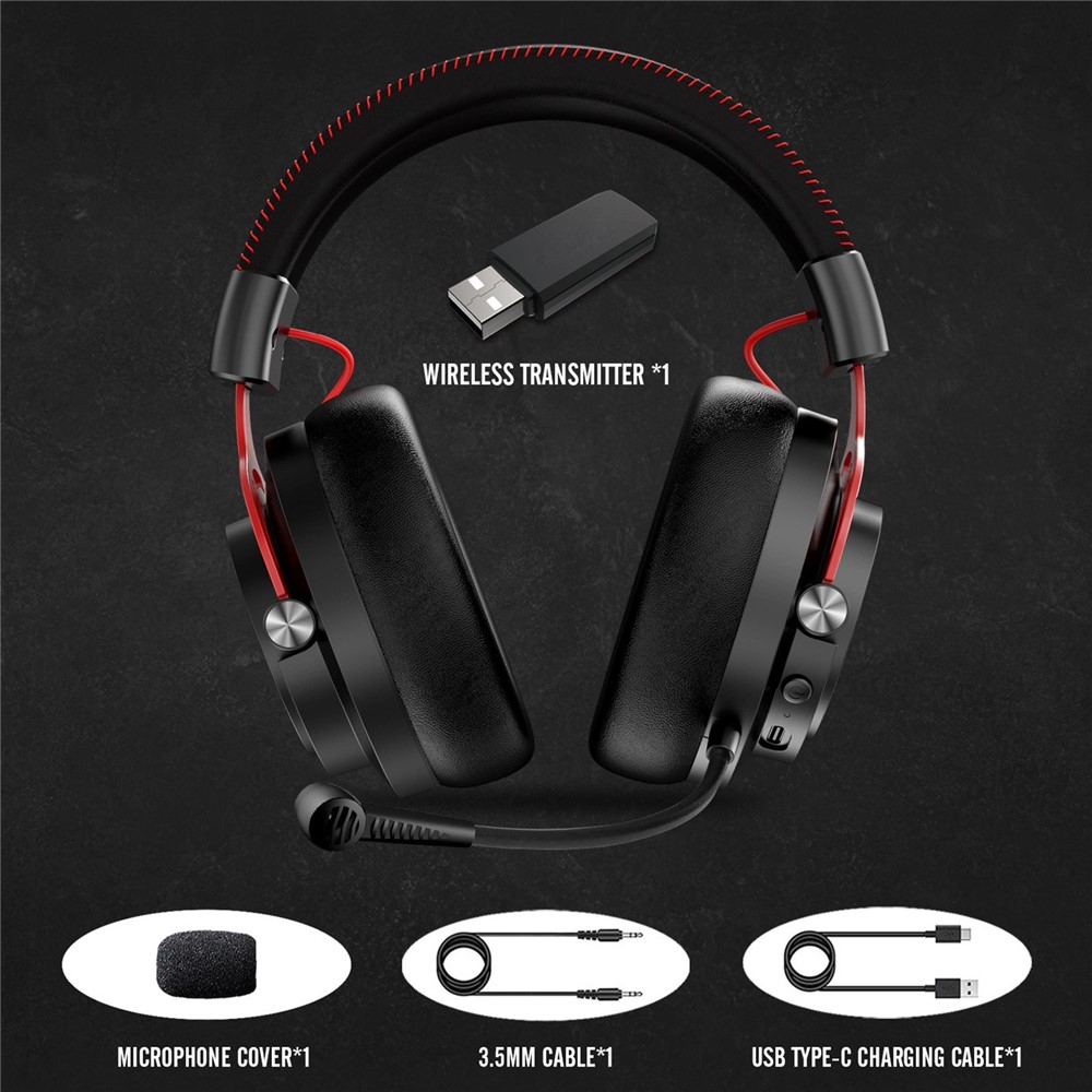 Nubwo G03 2.4G Casque de Jeu Sans Fil / Fil Filaire Pour PS5 PS4 PC Actosser Laptop Annullisation Sur le Cécheur Areur Avec Micro