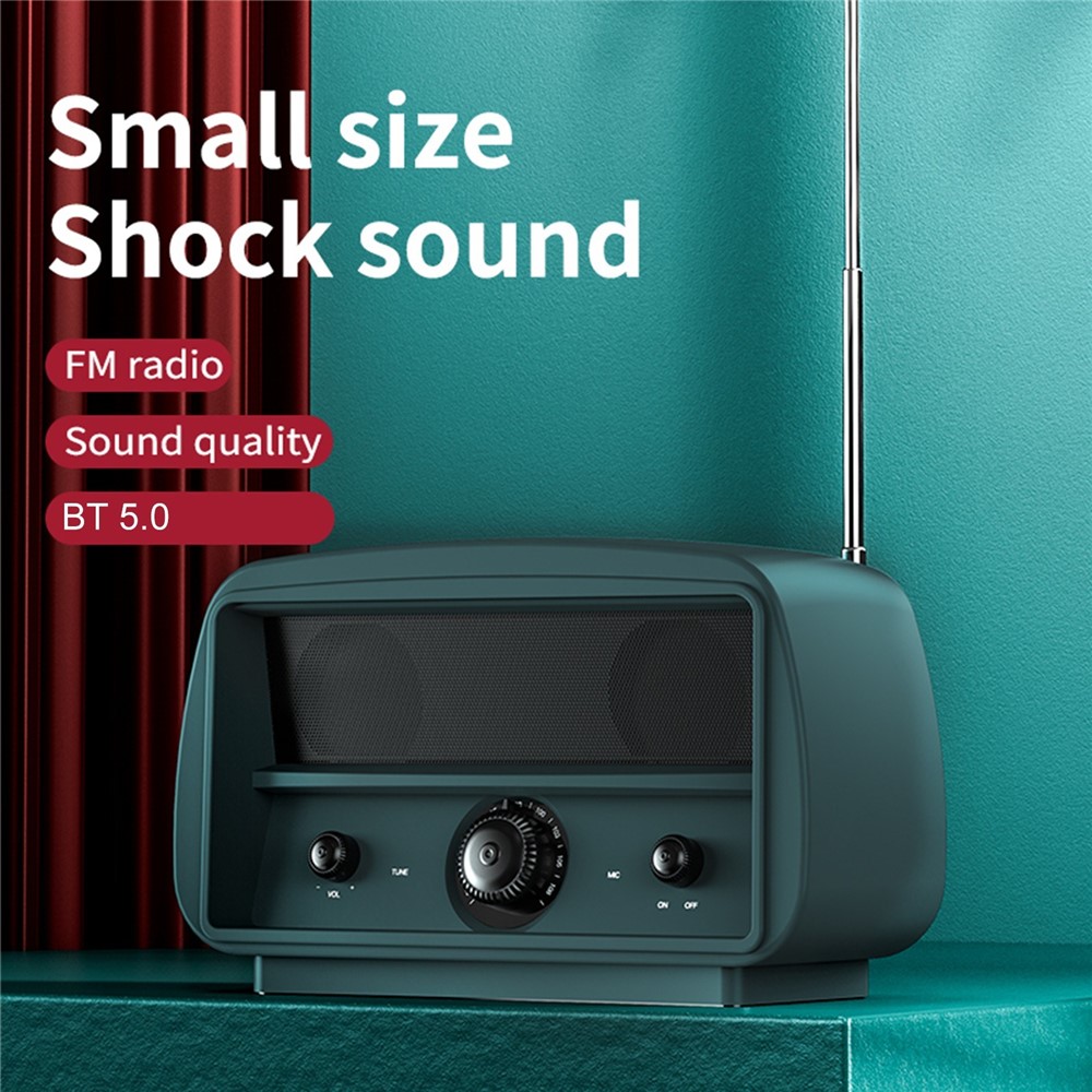 JY-68 BT Беспроводной Динамик FM Radio Subwoofer Stereo Music Player Sound Box - Черный-10