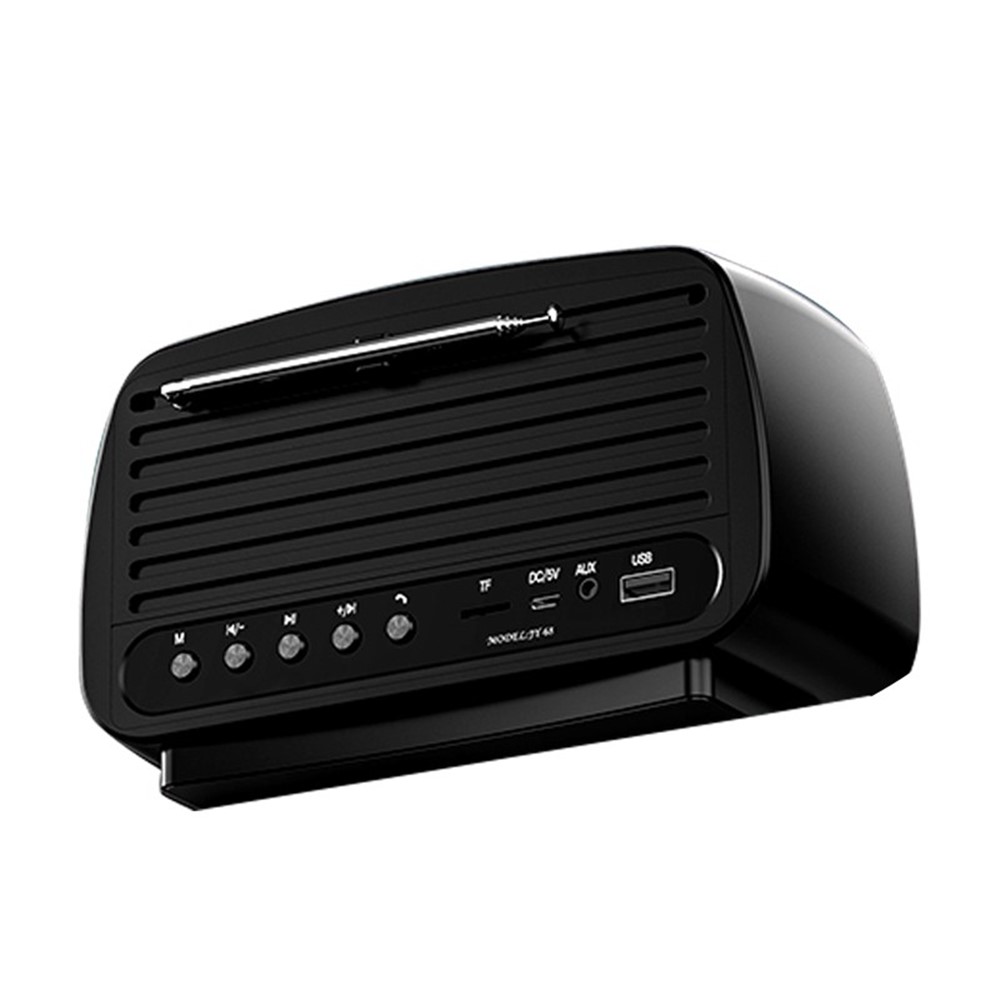 JY-68 BT Wireless Lautsprecher FM Radio Subwoofer Stereo Music Player Soundbox Lautsprecher - Schwarz