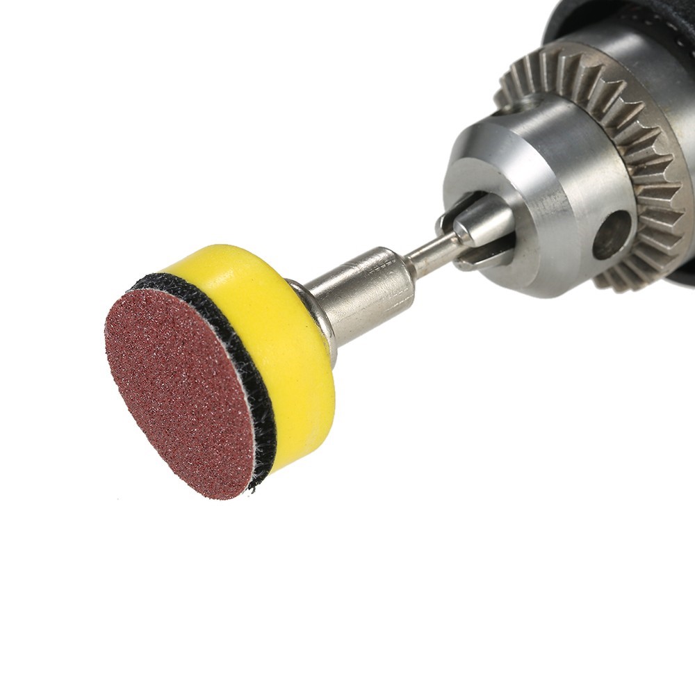 100 Stücke 25mm 1 Zoll SANDER DISC-Schleifscheibe Für DIY Schleifen Und Polieren 100-3000 Sandpapier Mit 1 Zoll Schleifmittel Polnische Padplatte + 1/8 Zoll Schaft Rotary Tool