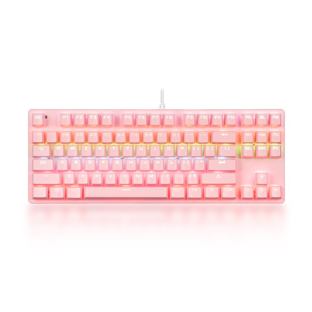 Wholesale Highquality 87key Mechanical Keyboard Wired Keyboard RGB