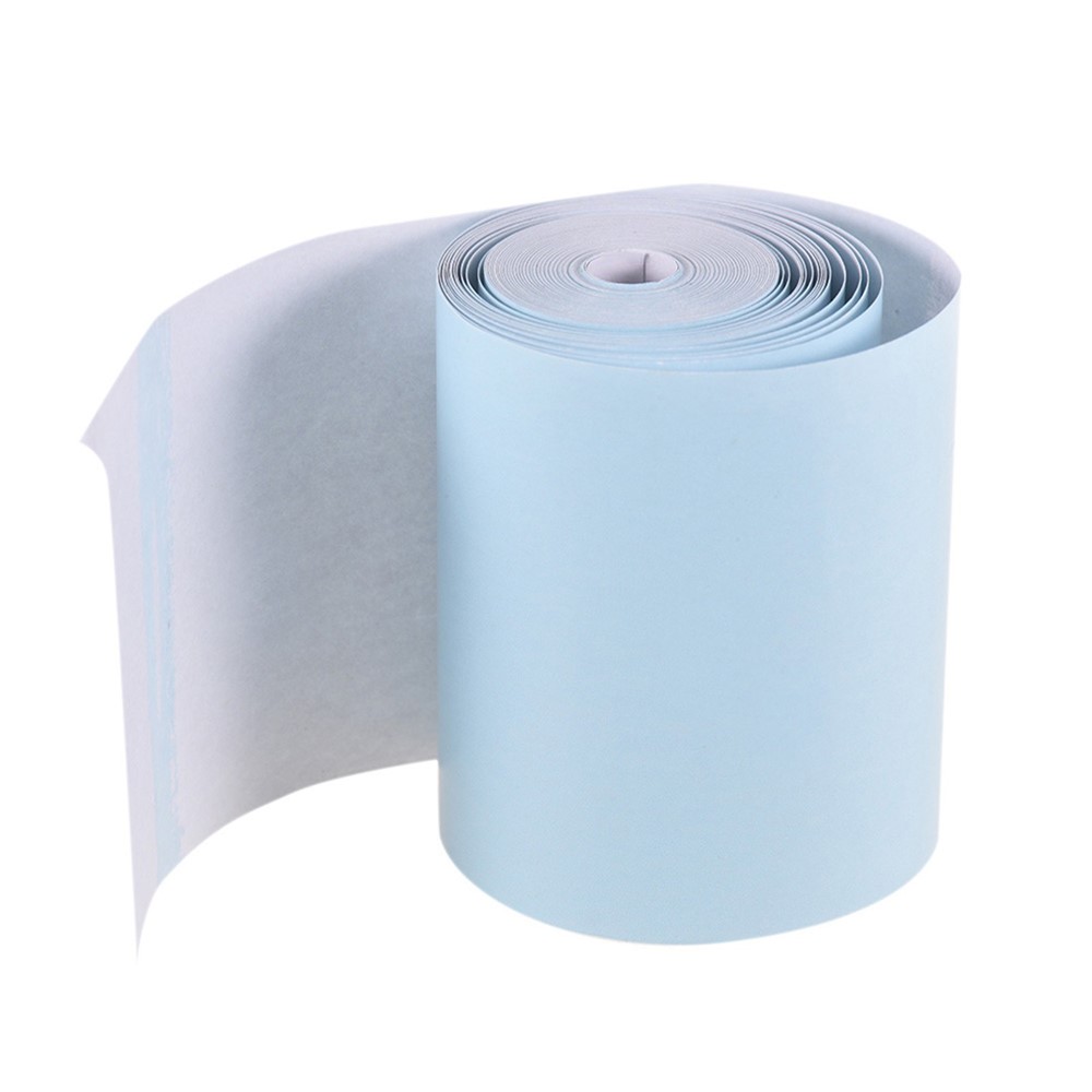 3 Rolos Cor Rolo De Papel Térmico 57 * 30mm Bill Recibo De Papel Fotografia De Papel Claro Para A Impressora Térmica De Bolso Da Peripage A6 Para Paperang P1 / P2 Mini Impressora Fotográfica - Azul