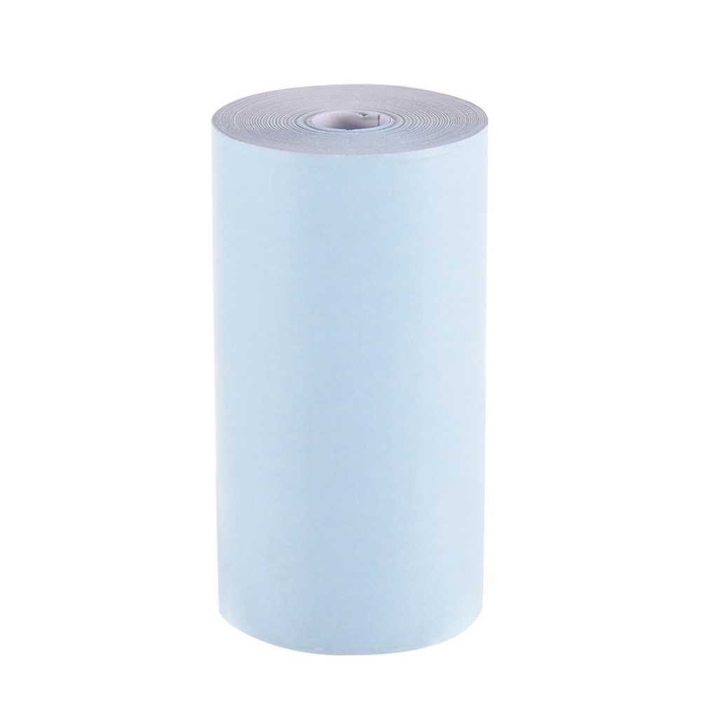 3 Rolos Cor Rolo De Papel Térmico 57 * 30mm Bill Recibo De Papel Fotografia De Papel Claro Para A Impressora Térmica De Bolso Da Peripage A6 Para Paperang P1 / P2 Mini Impressora Fotográfica - Azul