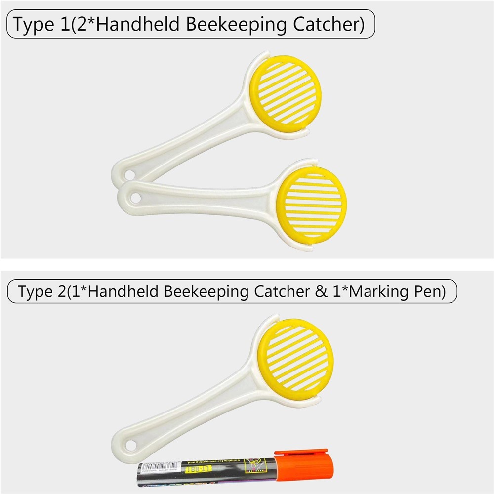 2 Pcs Handheld Rainha Abelha Bee Apicultor Apanhador Apicultor Ferramenta De Apicultor Para O Apicultor Suprimentos Ferramenta De Colméia