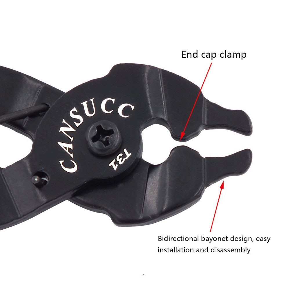 Cansucc Bike Cadena Master Link Link Herramienta Removedor De Enlace Rápido Abierto / Cerrar Cadena De Bicicleta Mantenimiento De La Llave Herramienta - Negro / Estilo 2