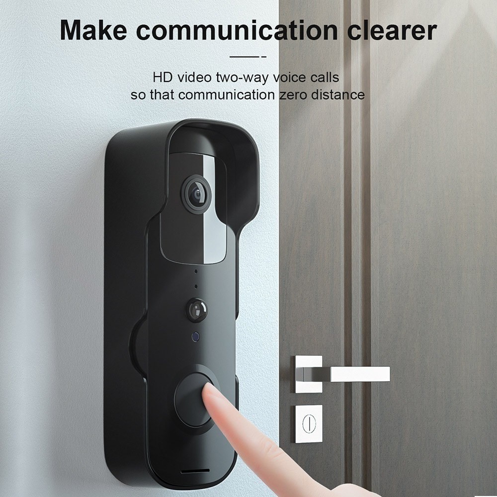 Smart Video Door Doorles Wireless Wifi WiFi Imperproof Home Home Door Camera App Contrôle Smart Contrôle - Blanche