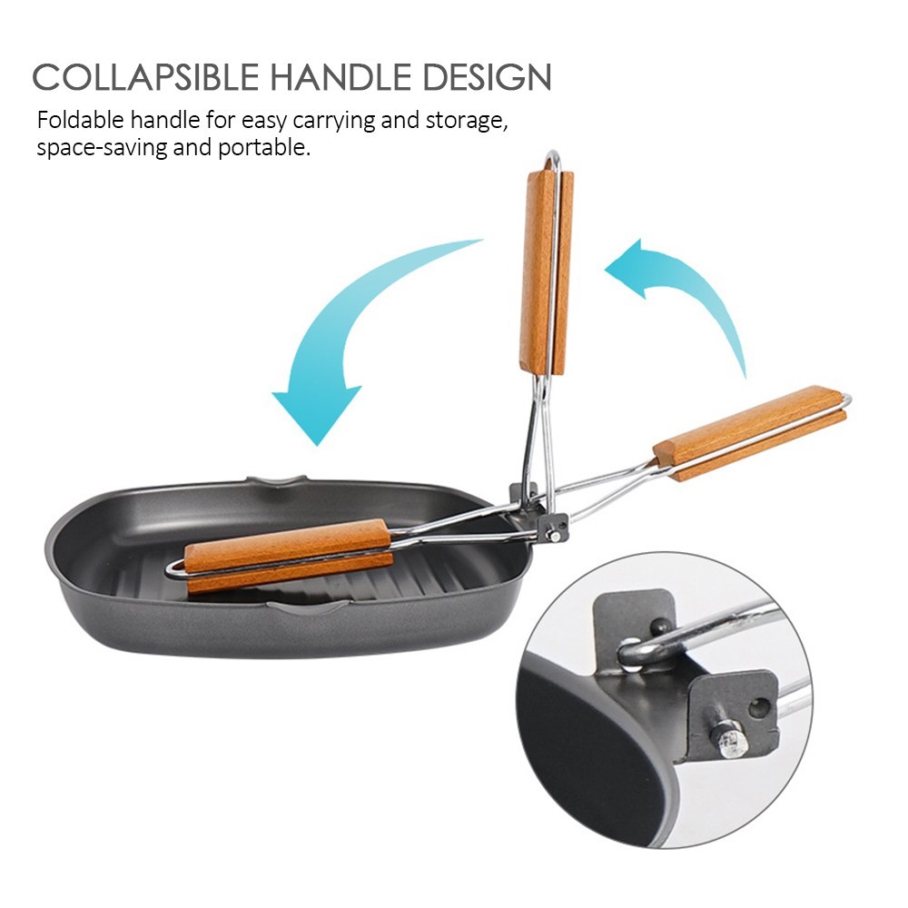 Recubrimiento Antiadherente Freing Pan Acampando Cocal De Cocina De Cocina PROSVO DE IronA Para El Equipo De Equipo De Cocina Al Airetor Equipo De Equipo De Cocina Al Aire De Cocina (Certado De FDA, Sin BPA) - Talla L