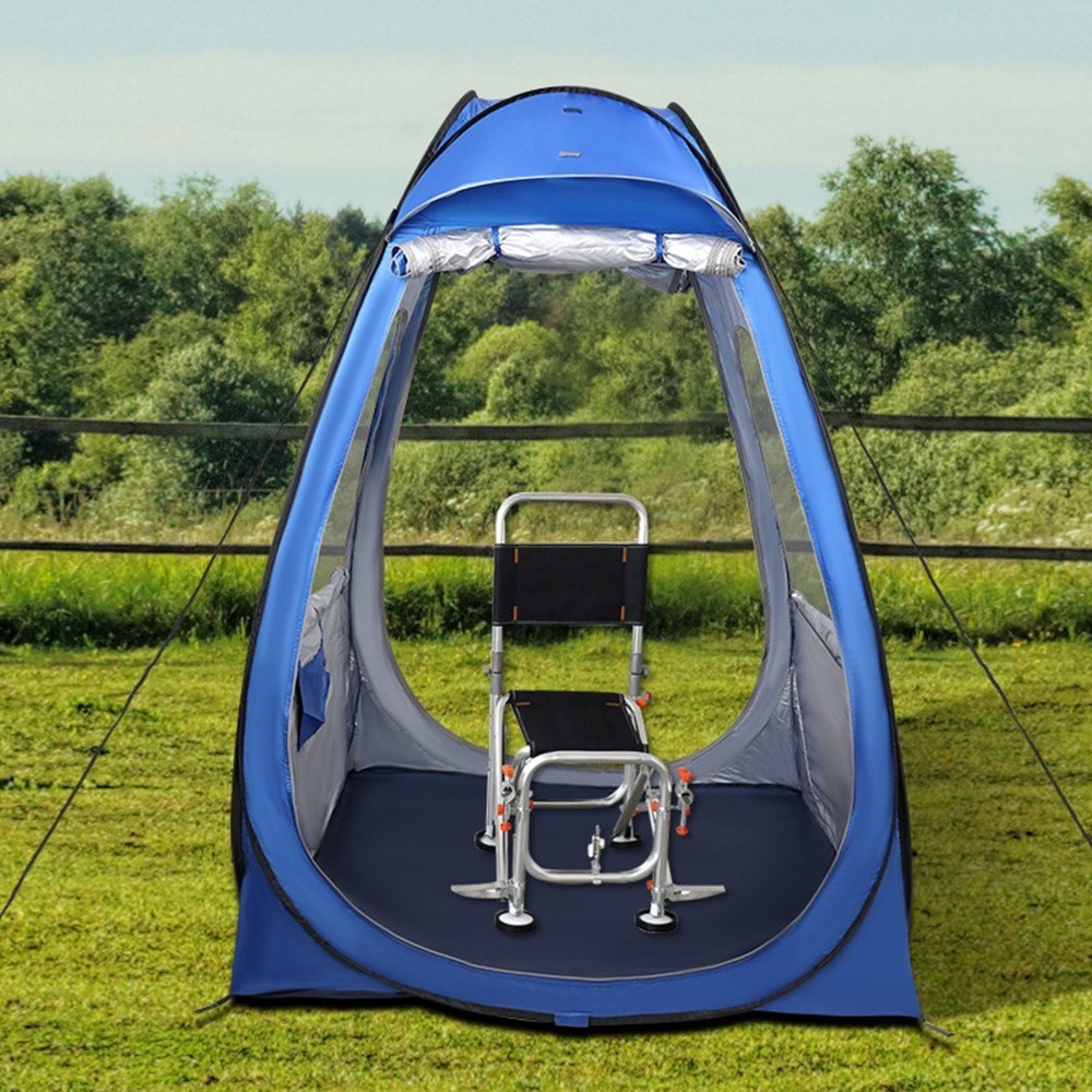 Tenda Per Famiglie Pop -up Impermeabile Tenda Da Sole Outdoor Anti UV Shelter Per Il Campeggio In Via Di Spina In Spalla Escursionistica All'aperto - Dimensione: M/blu