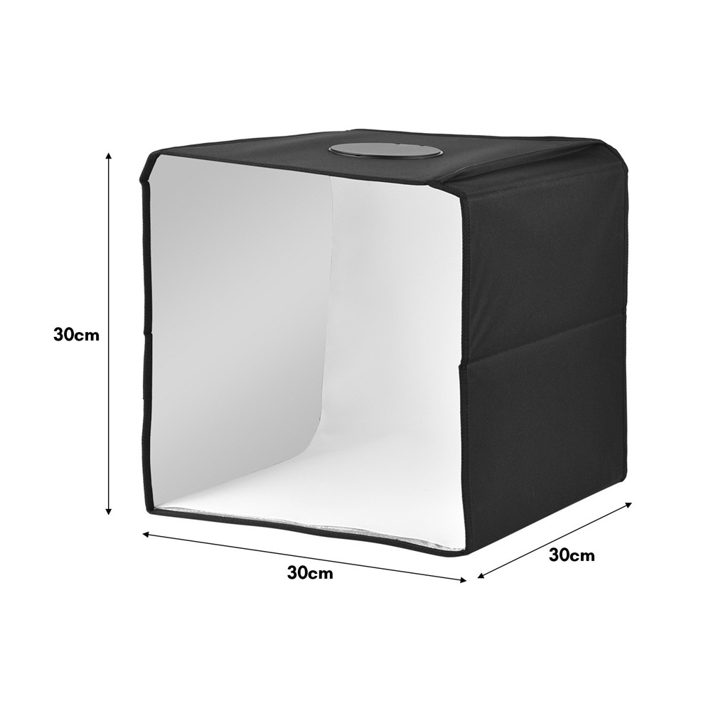 Portable Photo Studio 30 X 30cm / 11,8 X 11,8 Pouces Portable Box Booth Kit De Tente De Prise De Vue Avec 6 Décors De Photos En Couleur Pour La Photographie De Produit-7