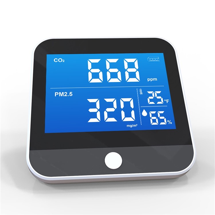DM306D Portable Air Quality Analyzer Digital Display Screen CO2 PM2.5 Temperature Humidity Detector Monitor USB Charging Infrared NDIR Detector-8