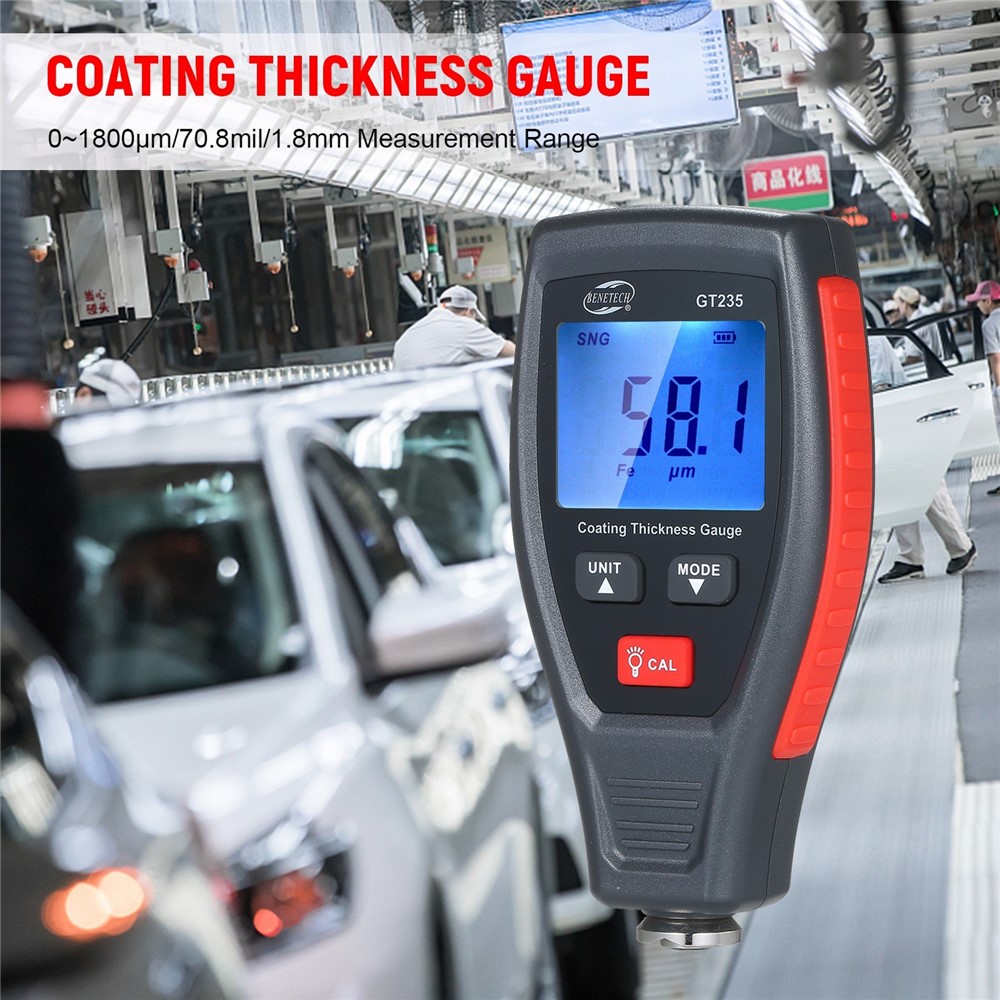 Wholesale GT235 LCD Car Paint Coating Thickness Detector