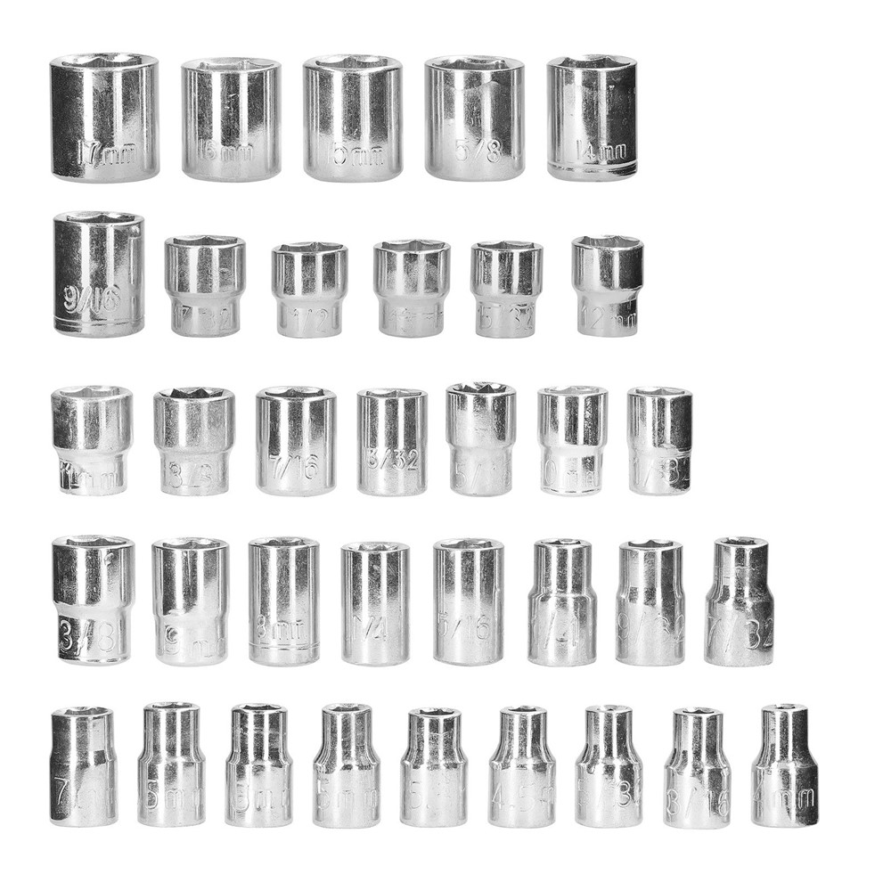 40pcs Drive Socket Sexagalale Scetetratchetschrechen Sette Motocle Fahrrad Fahrrad Fahrrad Automobile Reparatur Haushaltshardware -hardware -tools