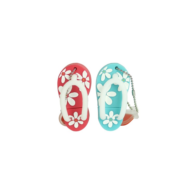 Stylish Flip-flop Slipper Silicon USB Flash Disk, 2/4/8/16/32GB Available-1