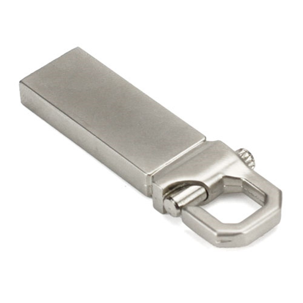 USB Flash Drive Lock Memory Disk Metal, 4/8/16/32GB Available;16GB;Silver Color-2