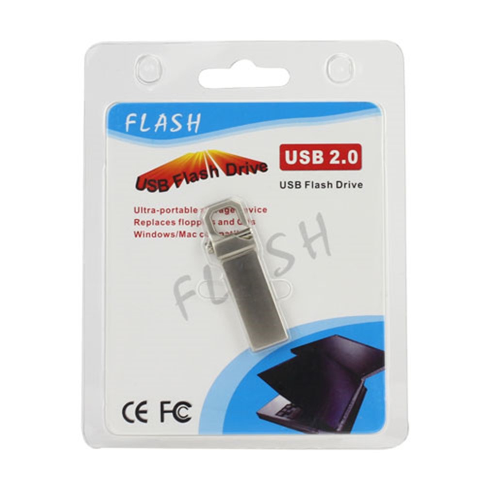 USB Flash Drive Lock Memory Disk Metal, 4/8/16/32GB Available;16GB;Silver Color-5