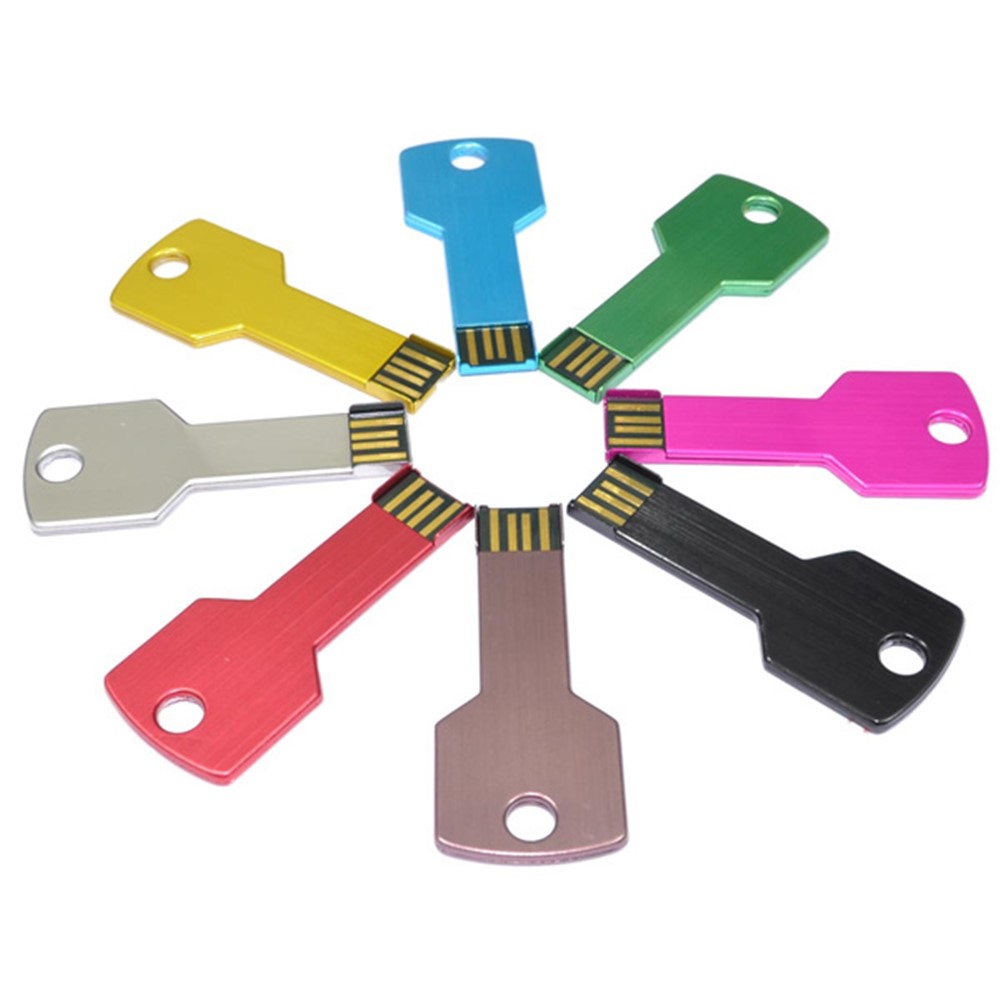 Premium Metal Key Design USB Flash Memory Drive, 4/8/16/32/64GB Available-8
