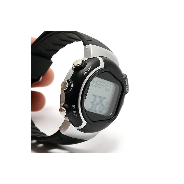 Pulse Heart Rate Monitor Calories Counter Fitness Watch - Black-6