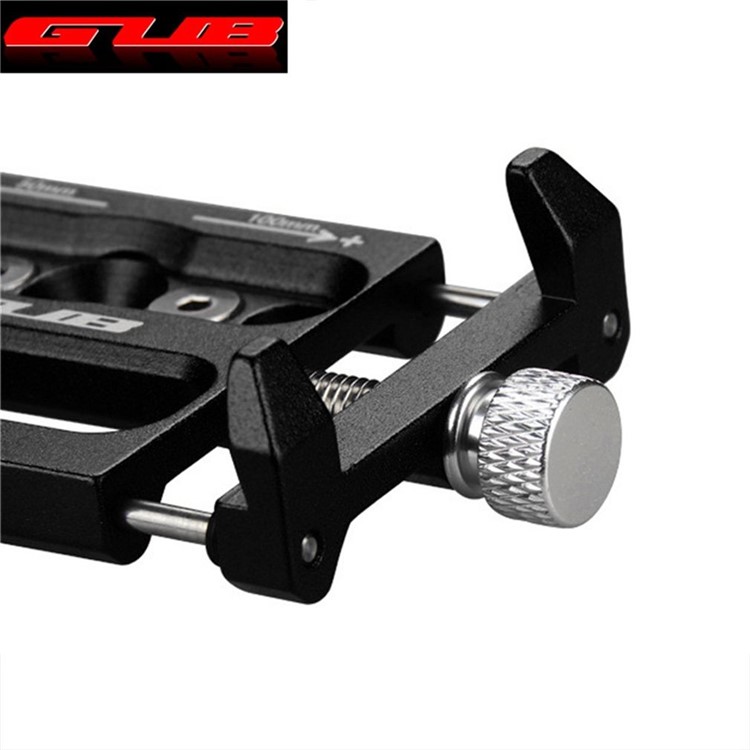 G-86 Aluminium Alloy Bicycle Grodbar Grodbar Mount Bike Phone Téléphone, Taille de la Pince 50-100 mm -Black