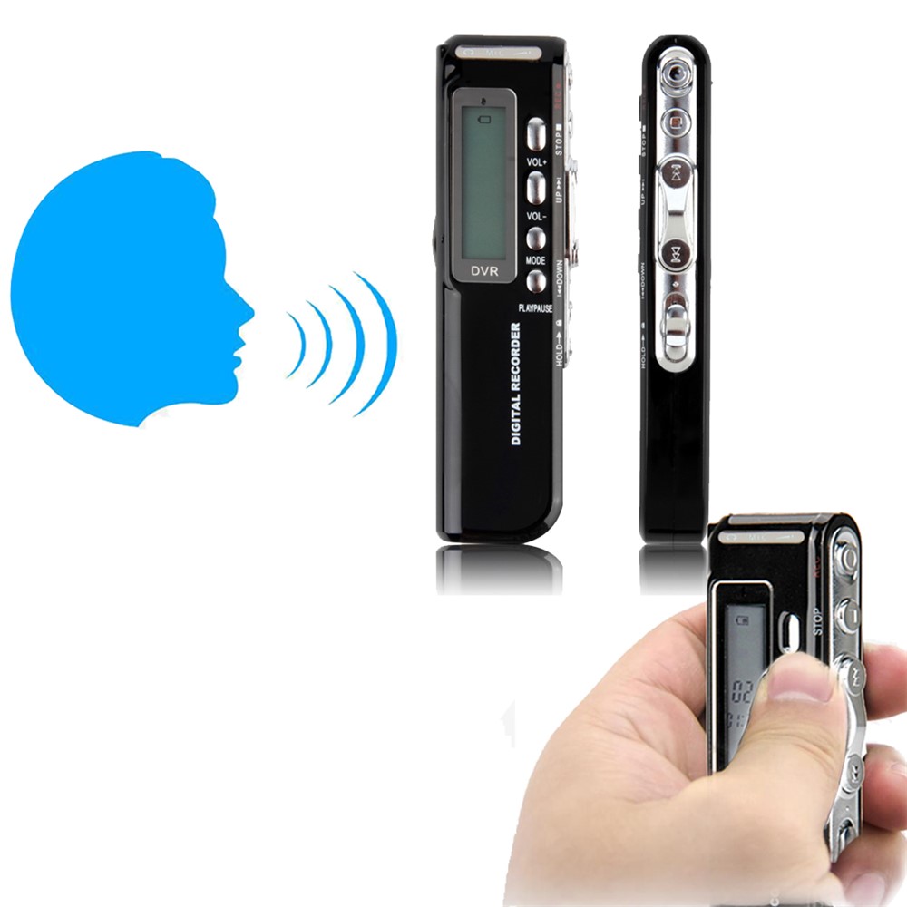 R10 8GB USB LCD Pantalla Digital Audio Recorder de Voz Dictaphone MP3 Reproductor