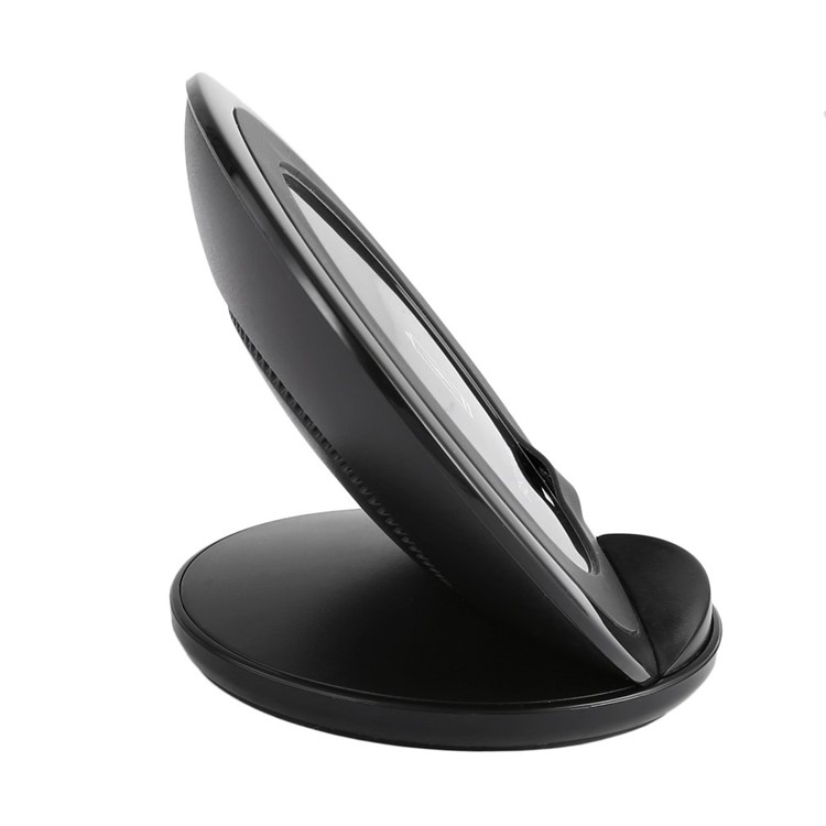 

S7 Qi Wireless Fast Charger Adaptive Charging Stand Dock Pad for iPhone X/8/8 Plus etc. - Black